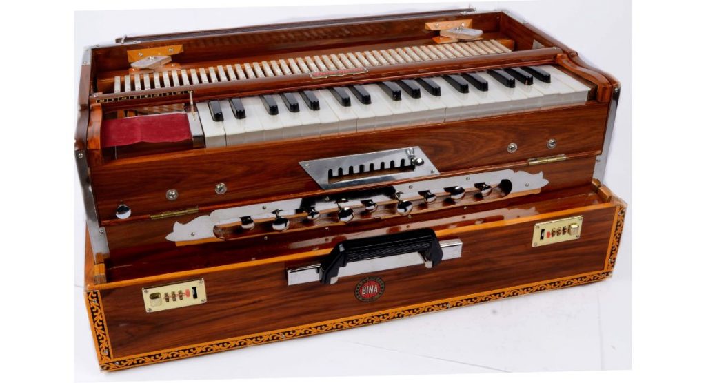 Harmonium BINA no. 32 Scalechange portable INDIAN MUSICAL INSTRUMENTS